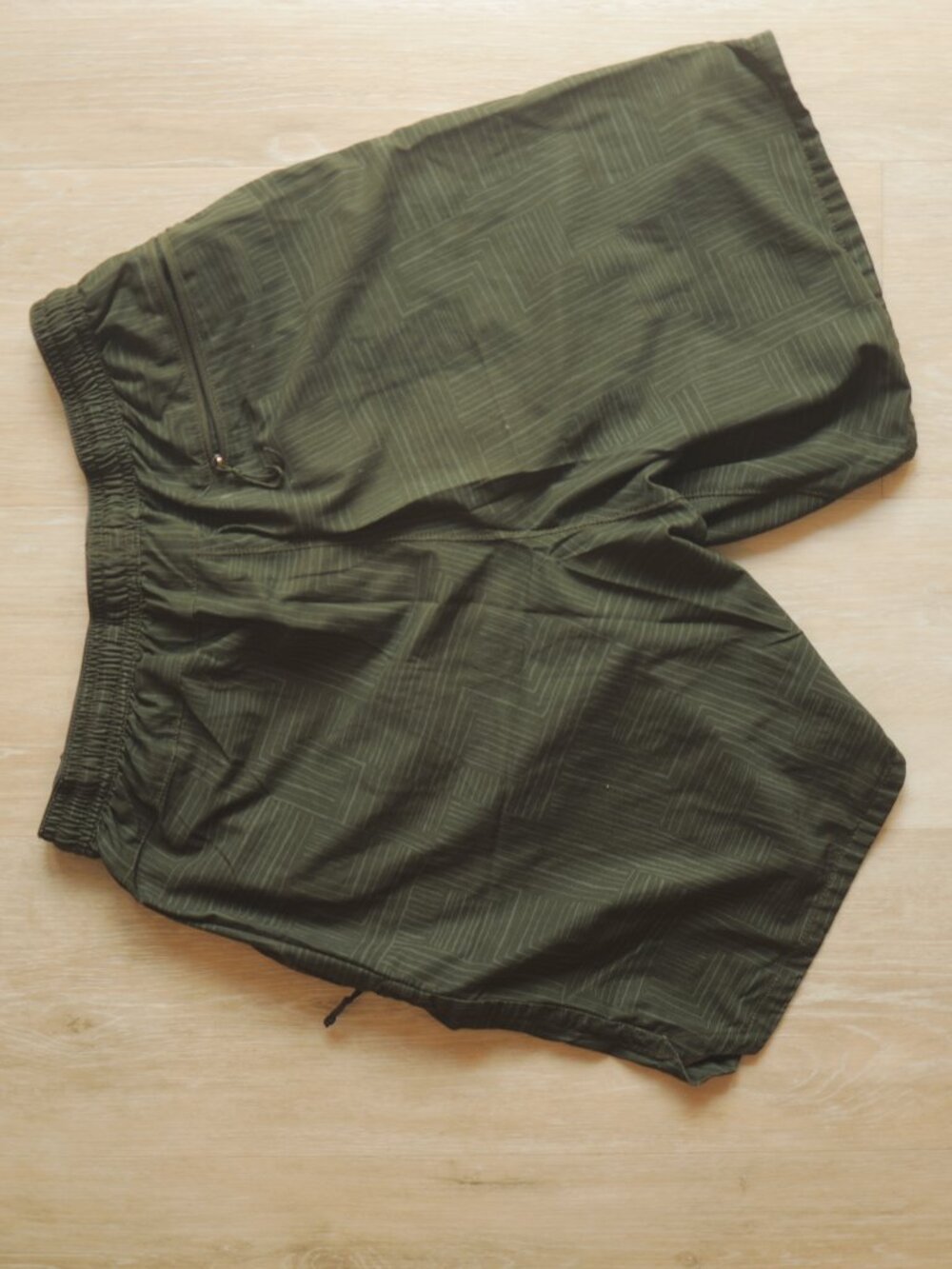 Patagonia Green Patterned Lined Running Shorts Men’s Small - Picture 3 of 5